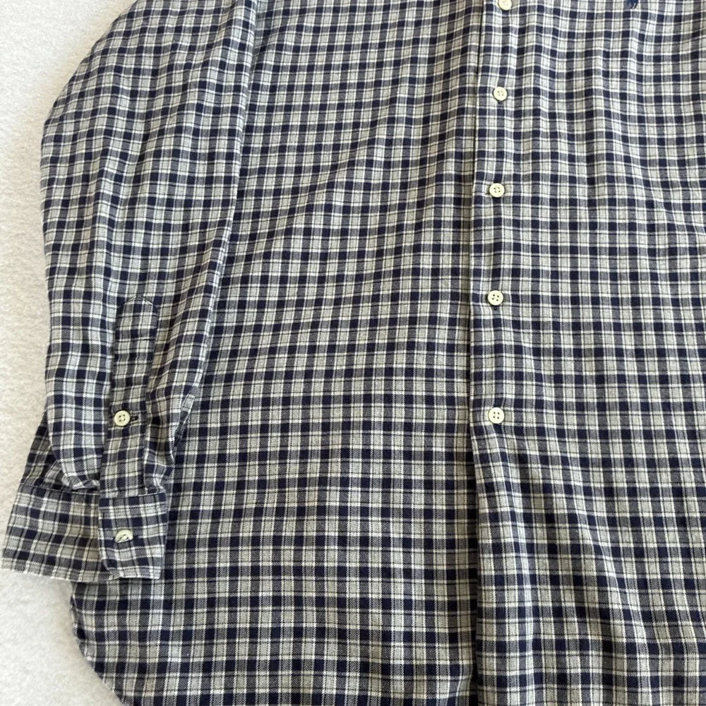Polo Ralph Lauren Mens McMeel Fit 100% Cotton Sz L Button Up Long Sleeve Plaid